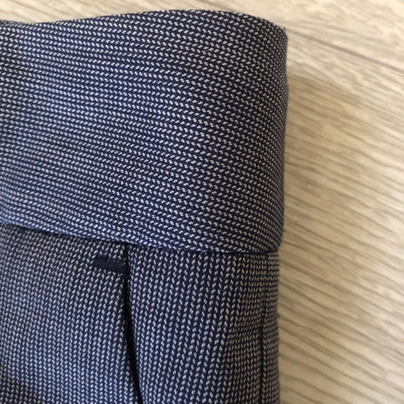 Banana Republic Ryan Fit Navy Wool blend Cuffed Dress Pants - Picture 3 of 16